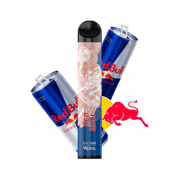 Купить Vozol Bar - Red Bull, 1600 затяжек, 20 мг (2%)