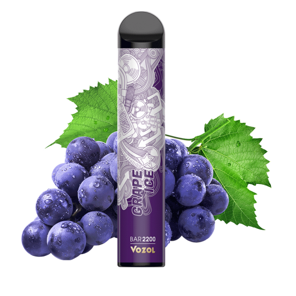 Купить Vozol Bar - Виноградный лед, 2200 затяжек, 20 мг (2%)